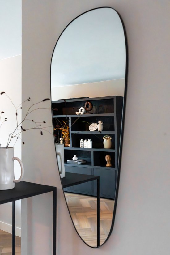 Indore Home - Spiegel - organische vorm - asymmetrisch - wandspiegel - 120cm