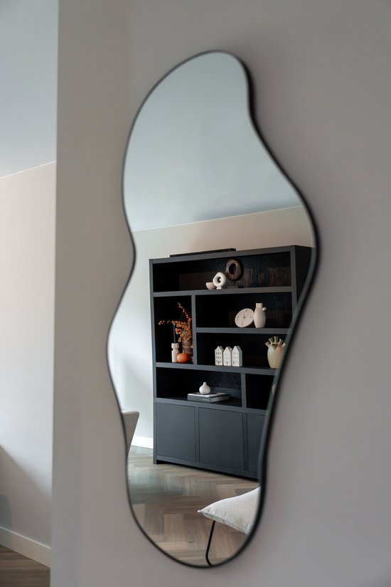 Indore Home - Spiegel - organische vorm - asymmetrisch - wandspiegel - 110cm