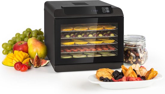 Arizona Jerky droogautomaat 500W 35-70°C digitaal touch display zwart