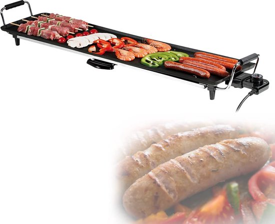 elektrische Grillplaat, Multifunctionele Grill - cool touch handvat - anti-slip