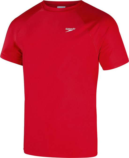 Speedo heren zwemshirt small logo rood - XXL