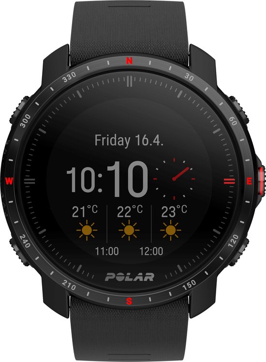 Polar Grit X Pro Premium Outdoor Multisporthorloge  GPS  - Zwart