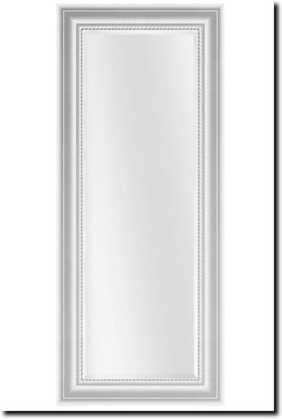 Spiegel Cesarino Wit Buitenmaat 75x167cm