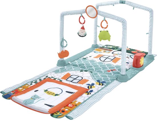 Fisher-Price 3-in-1 Kruipen en Spelen Activirteitenspeelmat - Babygym Baby Speelgoed