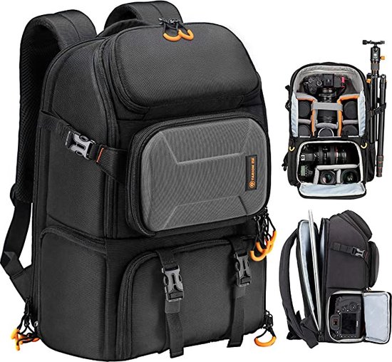 Professionele camera-rugzak / Fotorugzak - Elements Outdoor-rugzak \ Camera Backpack, Large Capacity, Camera Bag - Waterproof Backpack for Photography