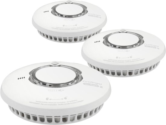 FireAngel WST-630-BNLT Rookmelders 3-pack - Nieuwste model - Draadloos koppelbaar