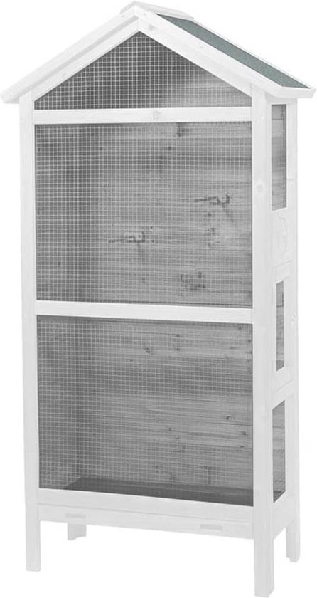 Duvo+ Voliere Asti - Wit - 82 x 40 x 160cm