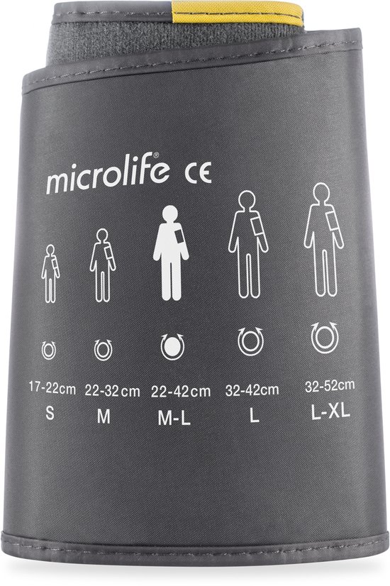 Microlife Flexibel Manchet - Maat M-L (22-42cm) - Klinisch gevalideerd - Geschikt voor meestvoorkomende armomtrek en alleen voor een Microlife Bovenarm Bloeddrukmeter