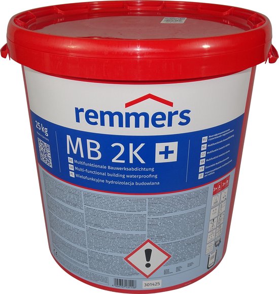 REMMERS MB 2K 25kg (Multi-Baudicht, kelderdichting, vocht- en zout blokkerend)
