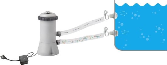 Intex Prism Frame Zwembad - Opzetzwembad - 366x76 cm - Inclusief Zwembadpomp, Filter, Zoutsysteem en Zout