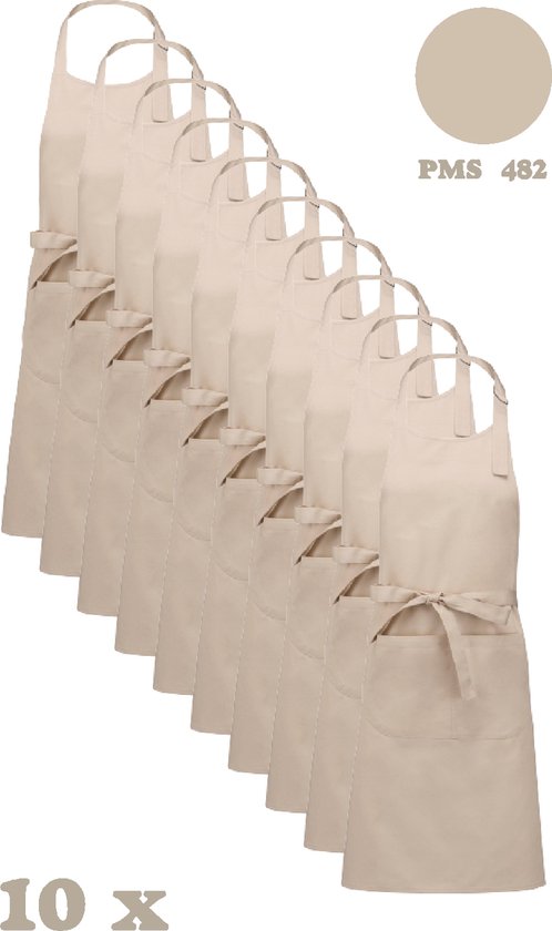 Awesome-Gifts - Horeca schort - Keukenschort - Kookschort - Barbecueschort - onbedrukt - 76 x 90 cm - per 10 stuks - Angora