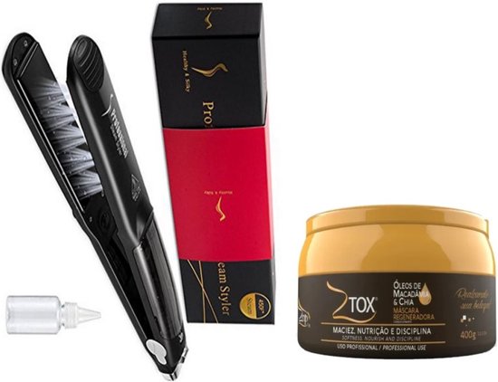Zap Ztox mascara Regeneração olie Macadamia & Chia 400g- Professionele Stoom Stijltang - Stijltang - Krultang