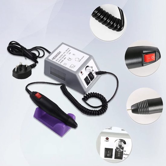 Nagelfrees – Nagelvijl – Elektrische Nagelvijl – Automatische Nagelvijl – Manicure en Pedicure – Nagelsalon  - Electric nail file