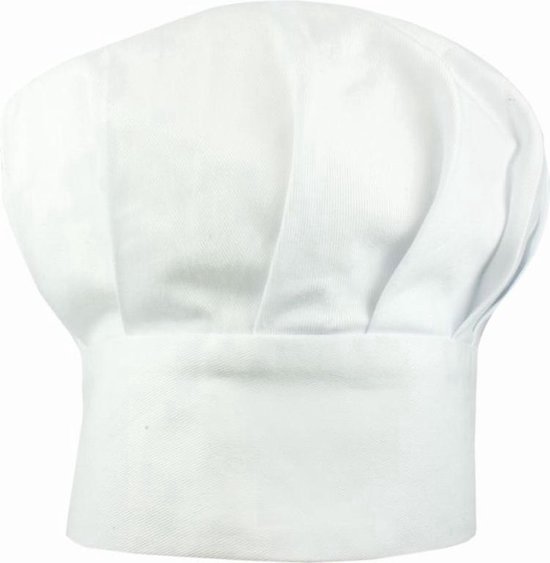 Benza Koksmuts voor volwassenen - Wit - 25 stuks