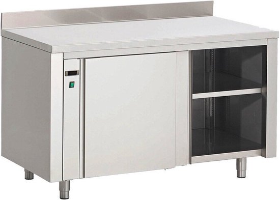 Gastro-Inox Warmhoudkast met Achteropstand 2000(l)x700(d)x850(h)mm - Gastro-Inox 304.048 - Horeca