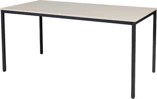 Bureautafel - Domino Basic 160x80 robson - zwart frame