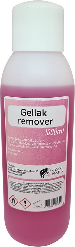 Claudianails Gellak remover 1000 ml Hybrid gel remover - Kunstnagels