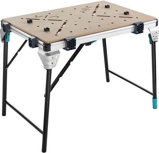 wolfcraft - MASTER work 1600 - Werkbank - Werktafel Inklapbaar - Machinetafel Opvouwbaar - De mobiele werkbank - 6909000 - 10 JAAR GARANTIE
