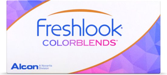 +4.00 - FreshLook® COLORBLENDS® Gray - 2 pack - Maandlenzen - Kleurlenzen - Grijs