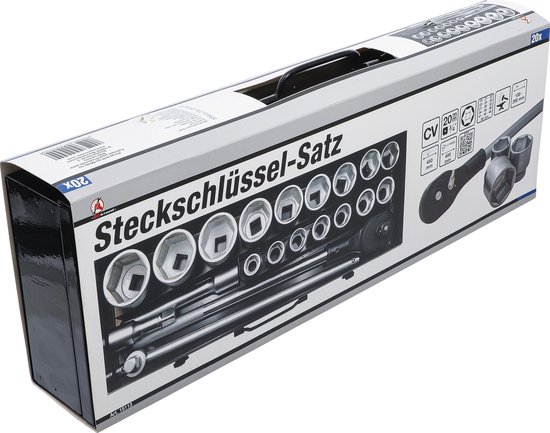BGS - Grote Doppen SET - 3/4 aansluiting  -  19 - 21 - 22 - 23 - 24 - 26 - 27 - 30 - 32 - 34 - 36 - 38 - 41 - 46 - 48 - 50 mm - BGS15113