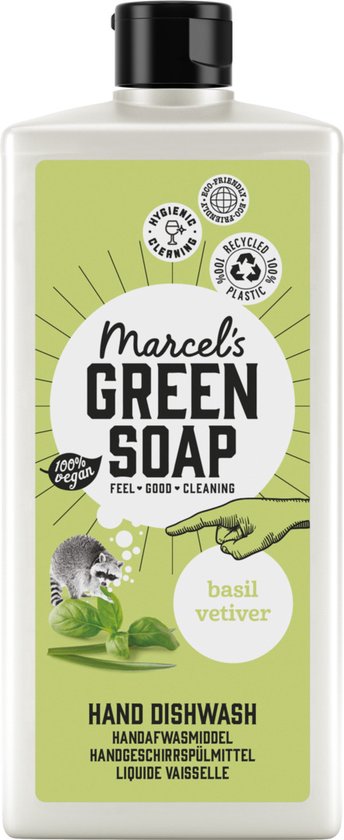 Marcel Green Soap afwasmiddel Basilicum & Vetiver Gras - 500 ml