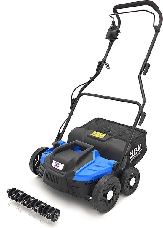 1500W Verticuteermachine 360 mm inclusief Raker Verticuteerdiepte 3mm, 6mm, 9mm, 10mm en 12mm