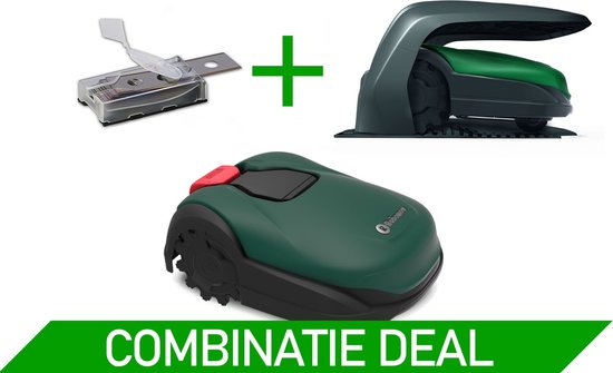 Robomow Robotmaaier RK2000 - 2000 m² 45% Helling Combo deal (RK2000 + RK Robohome + messenset) - Randmaaifunctie - grasmaaier