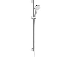 Hansgrohe Croma Select S Multi glijstangset met Croma Select S Multi handdouche 90cm met Isiflex`B doucheslang 160cm wit/chroom
