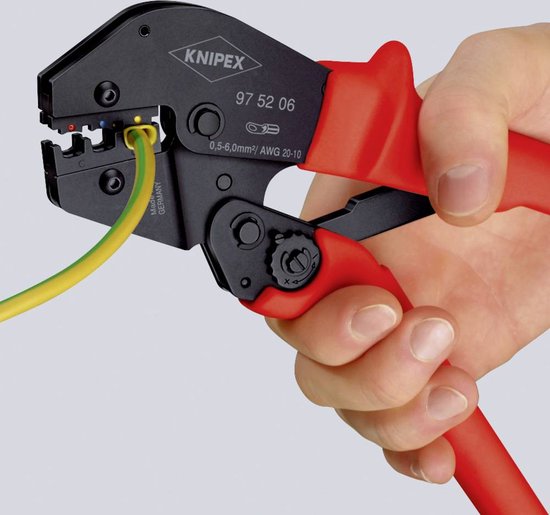 Knipex 97 52 04 Krimptang ook voor tweehandbediening