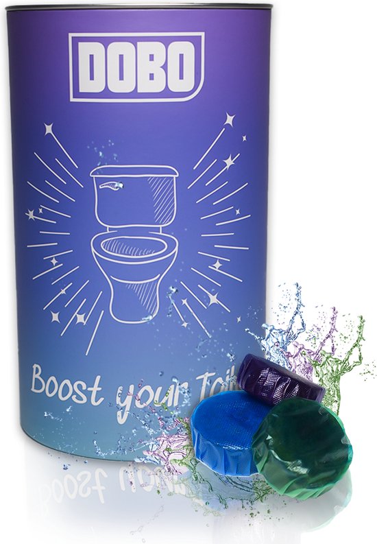 DOBO Toiletblokjes Inbouwreservoir Voordeelverpakking – 24 Stuks WC Blokjes – Stortbakblokjes Toilet – Toiletblokken Geschikt voor Geberit |Toiletblok Blauw | Paars | Groen