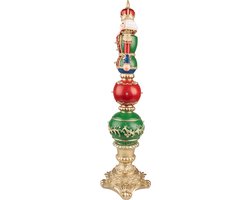 Clayre & Eef Beeld Notenkraker 60 cm Rood Groen Polyresin