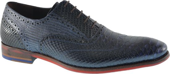 Floris Van Bommel Heren Nette Schoenen 19104 - Blauw