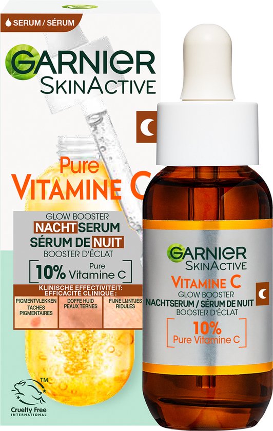 Garnier SkinActive 10% Pure Vitamine C* Anti-Pigmentvlekken Nachtserum 30 ml