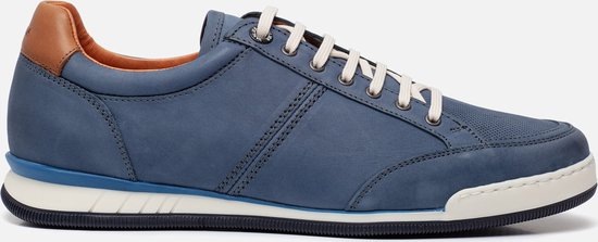 Van Lier Magnus Sneakers blauw Nubuck - Maat 44