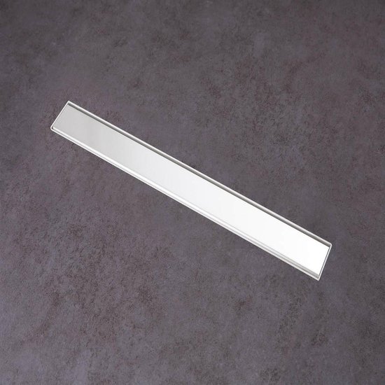 Serie Calla - Tegel Douchegoot - 110cm - RVS - met Tegel Rooster - met Flens - met Sifon