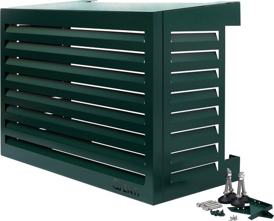 QVENTI - airco & warmtepomp buitenunit omkasting – 100 x 75 x 50cm - groen – 5 jaar garantie