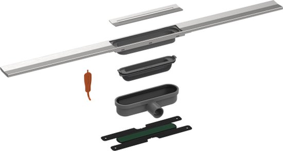 Easy drain R-line clean douchegoot 80cm mat zwart