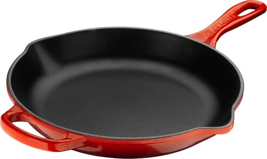 Le Creuset - Gietijzeren ronde skillet in Kersenrood 23cm