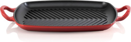 Le Creuset Rechthoekige grill 30cm Kersenrood