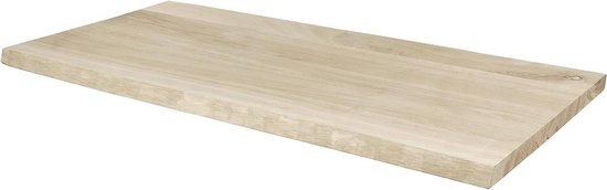 Teakea - Eiken Boomstam Wastafelblad | 60x50x4.5 | Onbehandeld