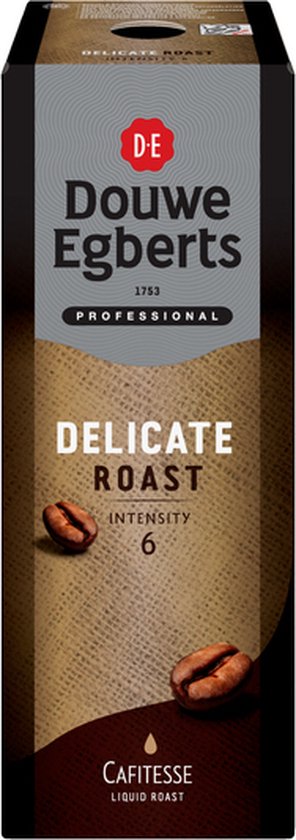 Douwe Egberts Koffie delicate roast cafitesse pak 1,25 ltr, doos 2 pakken