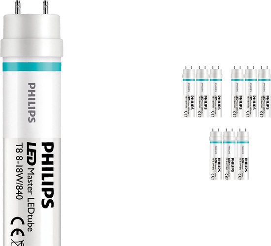 Voordeelpak 10x Philips LEDtube EM HO 8W 840 60cm (MASTER Value) | Koel Wit - incl. LED Starter - Vervangt