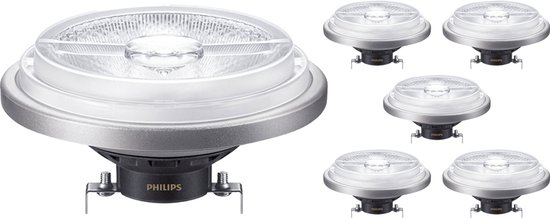 Voordeelpak 6x Philips MASTER LEDSpot G53 AR111 14.8W 875lm 45D - 930 Warm Wit | Beste Kleurweergave - Dimbaar - Vervangt 75W