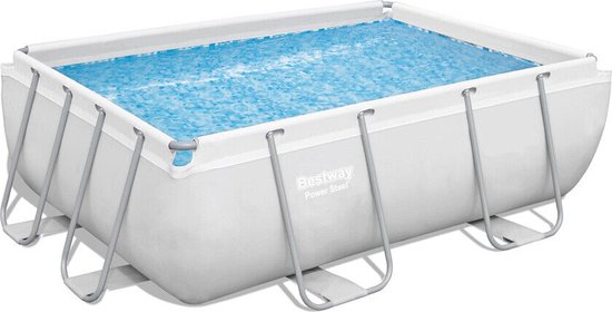 Bestway zwembad power steel set rechthoek 282