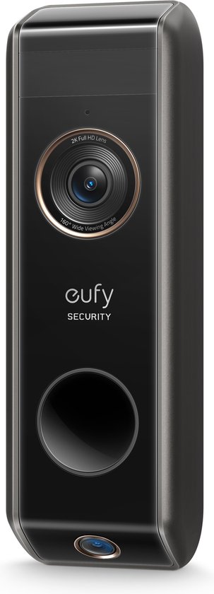 eufy Security - Video Doorbell E340-Zwart,Draadloze Video Deurbel accu, add-on - Dual Motion Detection - Pakketbeveiliging