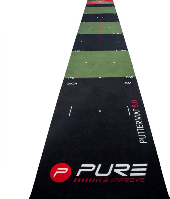 Pure2Improve Golf Putting Mat 65 x 500cm