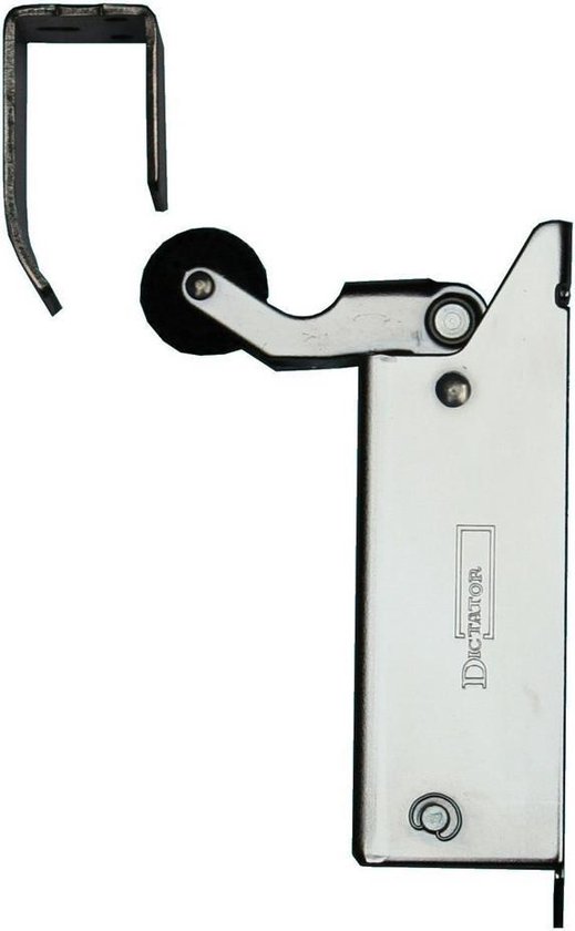 Dictator deuropvanger hydraulisch 1400 chroom haak 1014 80 N cilinder horizontaal regelbaar 1255330