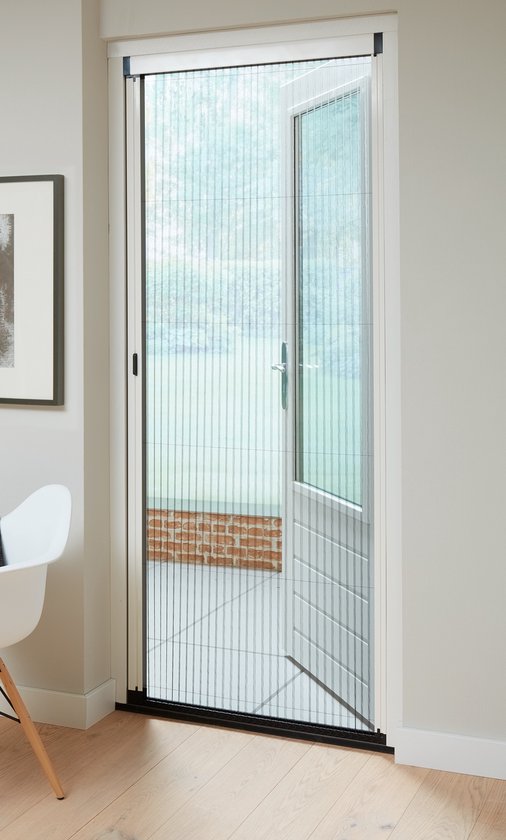 Plisséhordeur N 96x233-236 wit