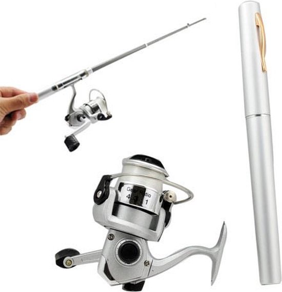 United Entertainment ® - Pen Fishing Rod 25m visdraad 20cm-1m - Draagt tot 2.5kg