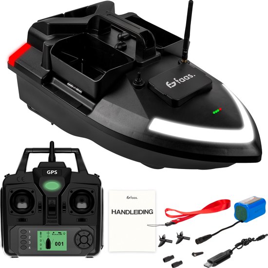 Faas Voerboot T60 - voor Karpervissen - VisBoot met Afstandsbediening, GPS, Cruise Control en Batterij